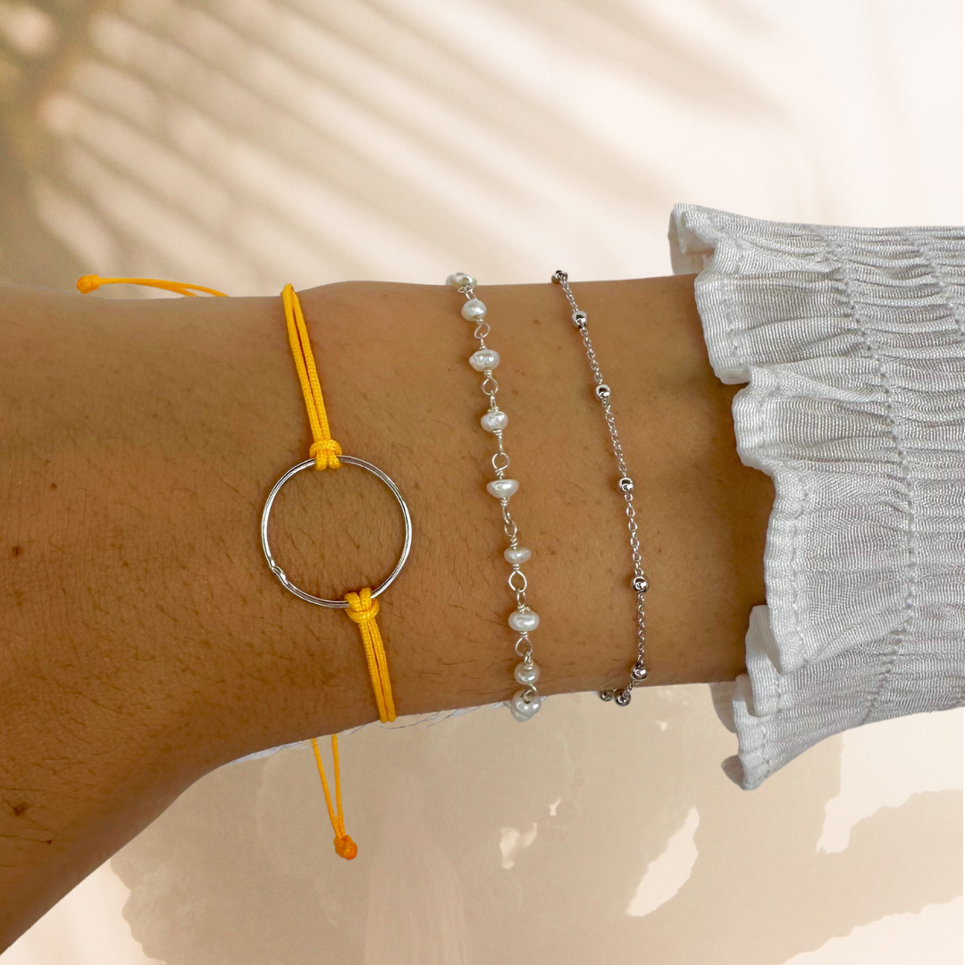 Pulsera Das plata (más colores)