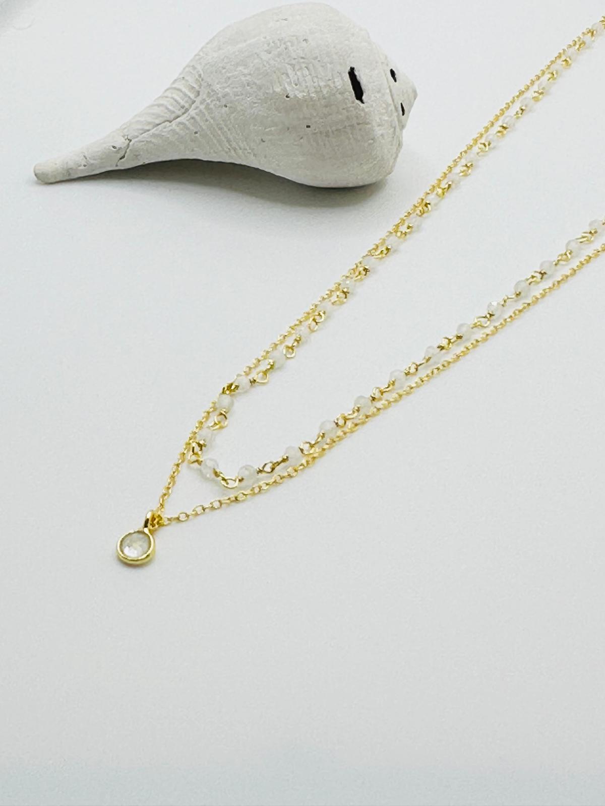 Collar Vilassar de Mar oro - diferentes piedras