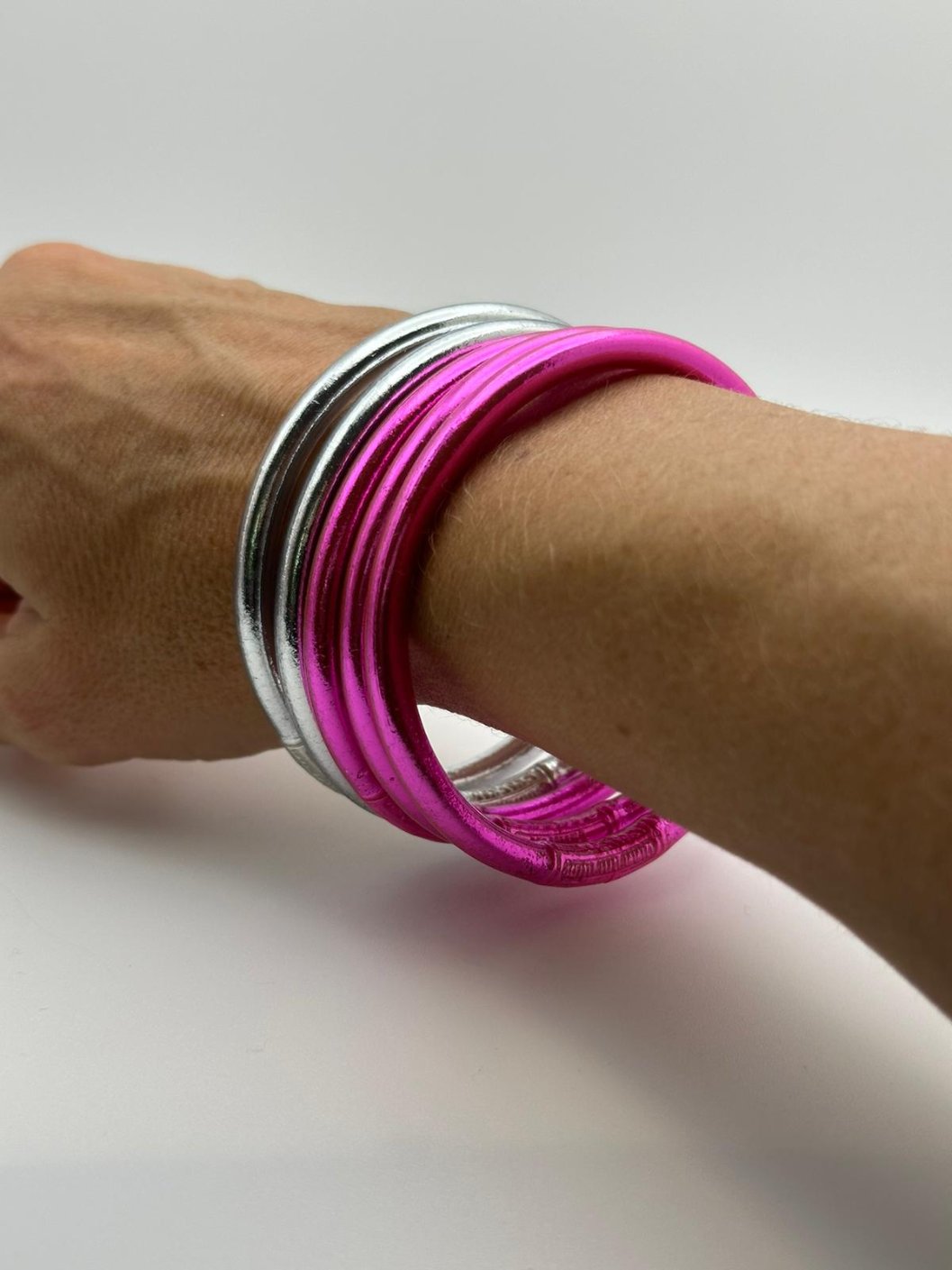 Pulsera Budista fucsia