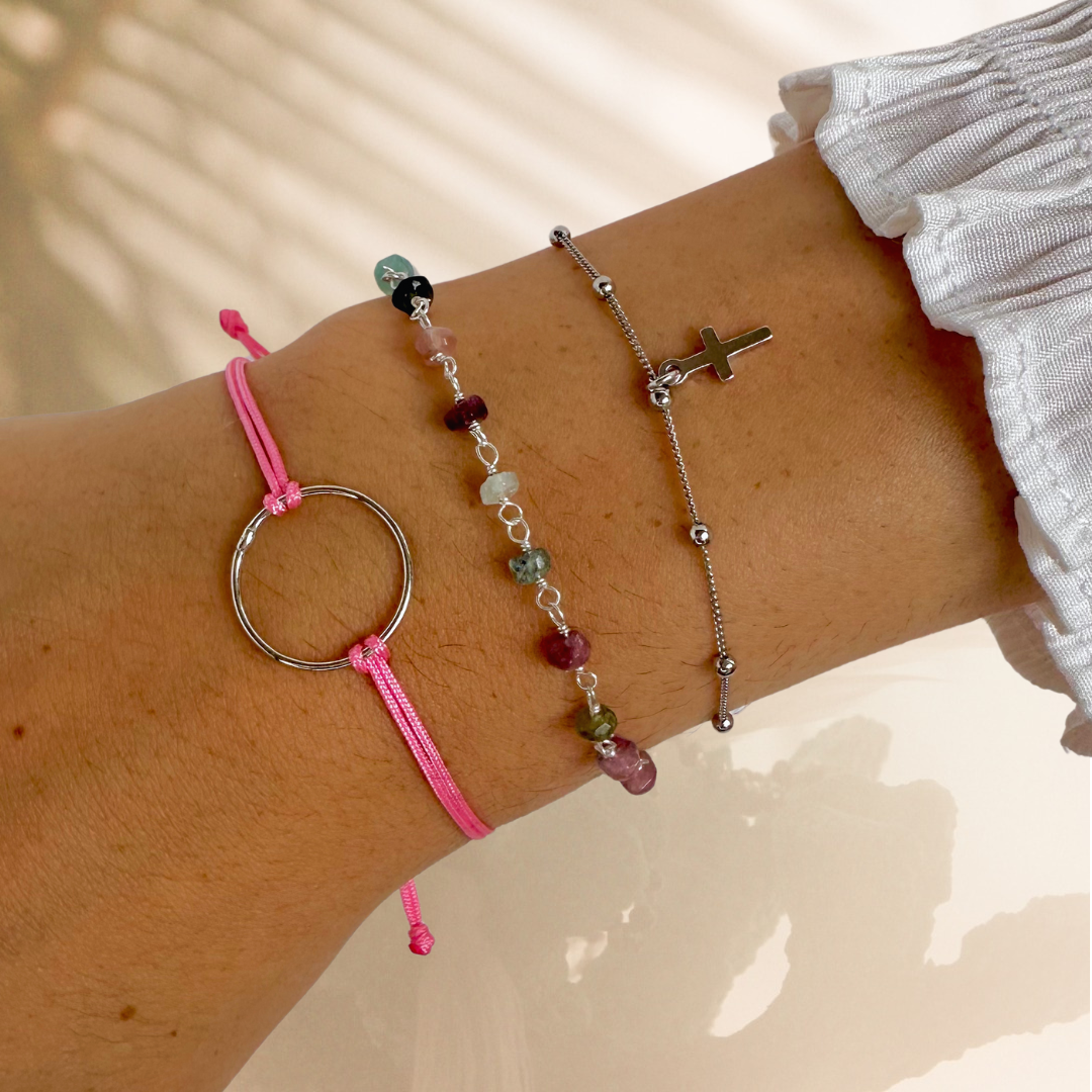 Pulsera Das plata (más colores)