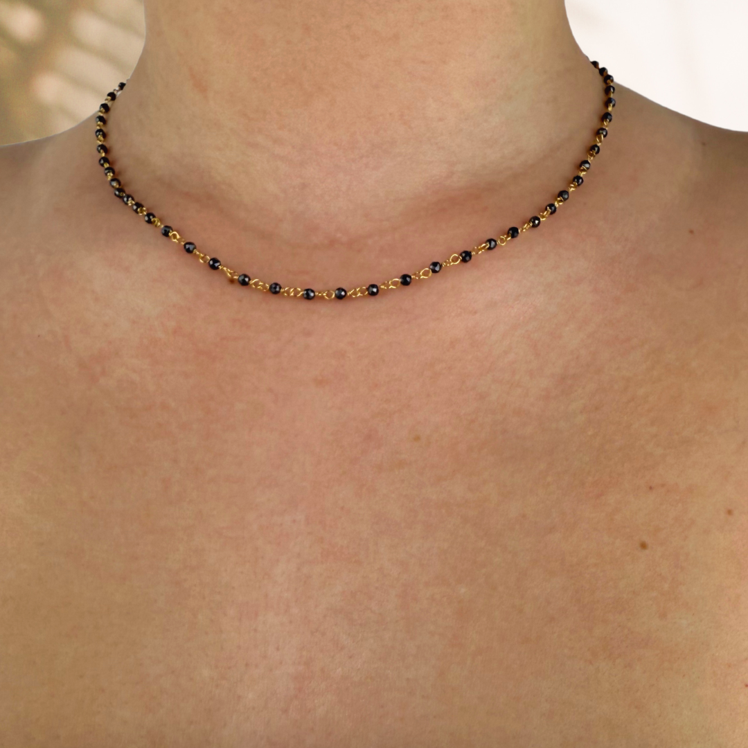 Collar Badalona oro - diferentes piedras