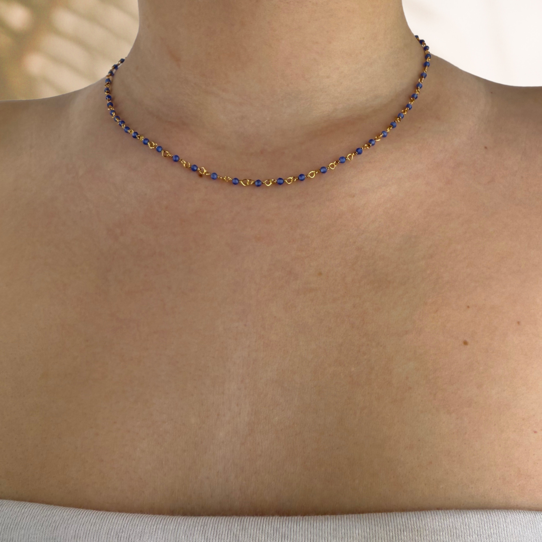 Collar Badalona oro - diferentes piedras