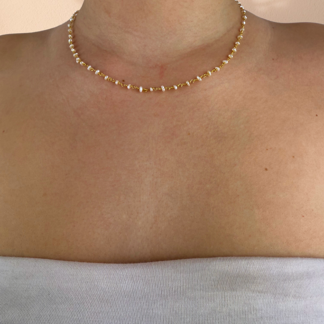 Collar Badalona oro - diferentes piedras
