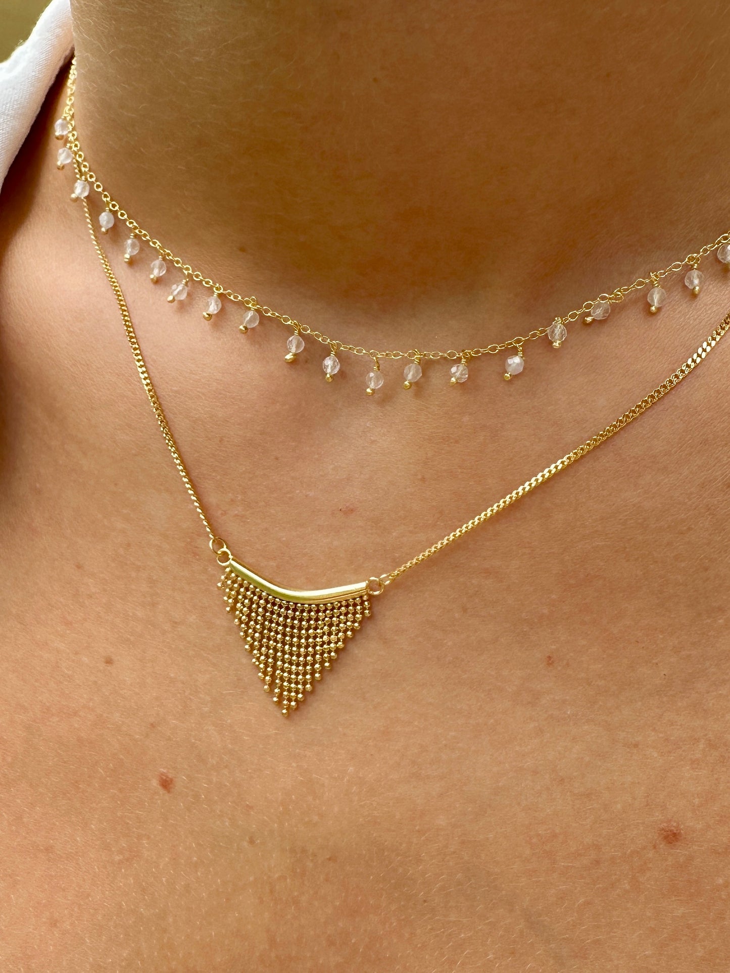 Montgat gold necklace - different stones