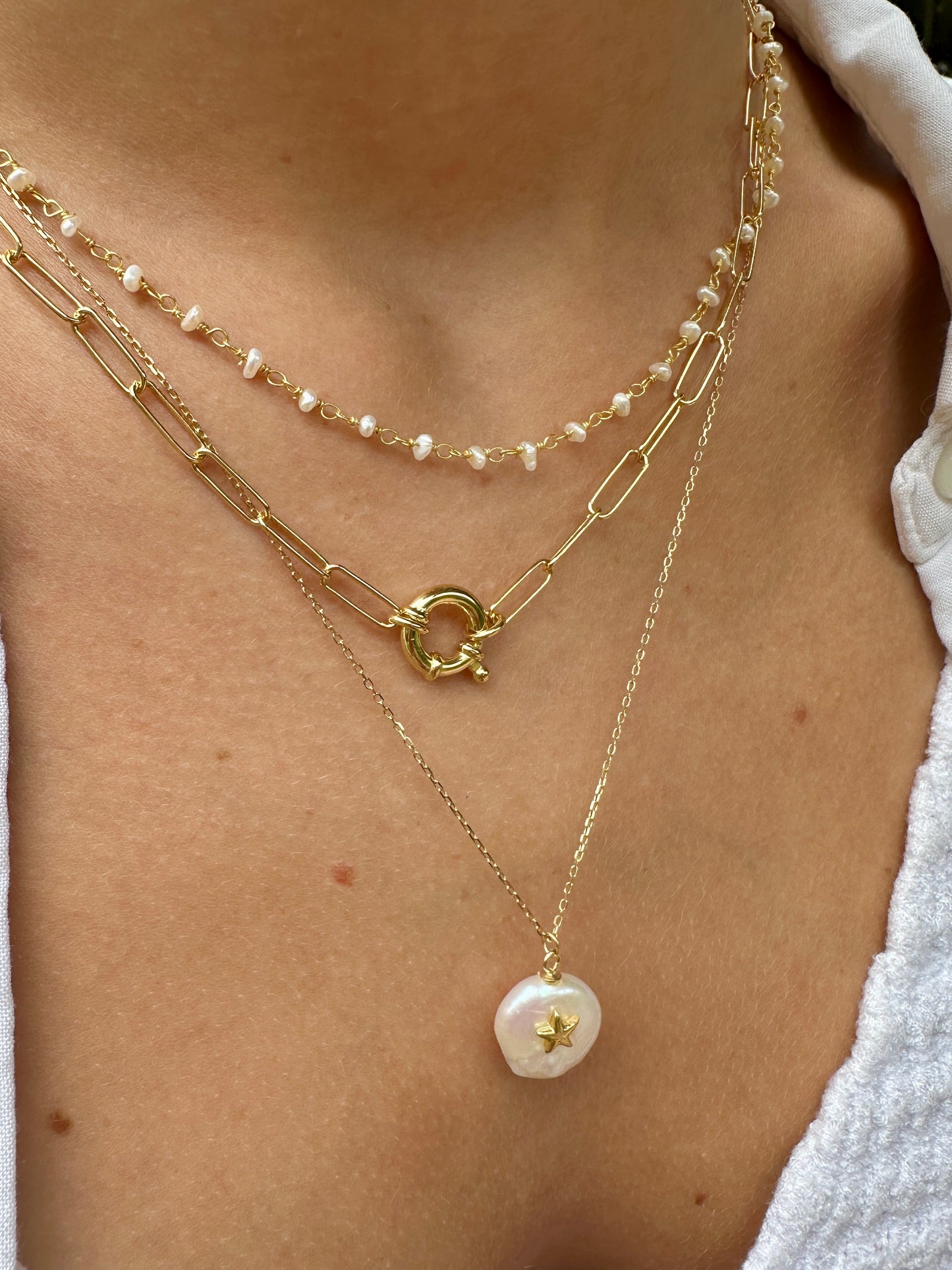Badalona necklace with pearl