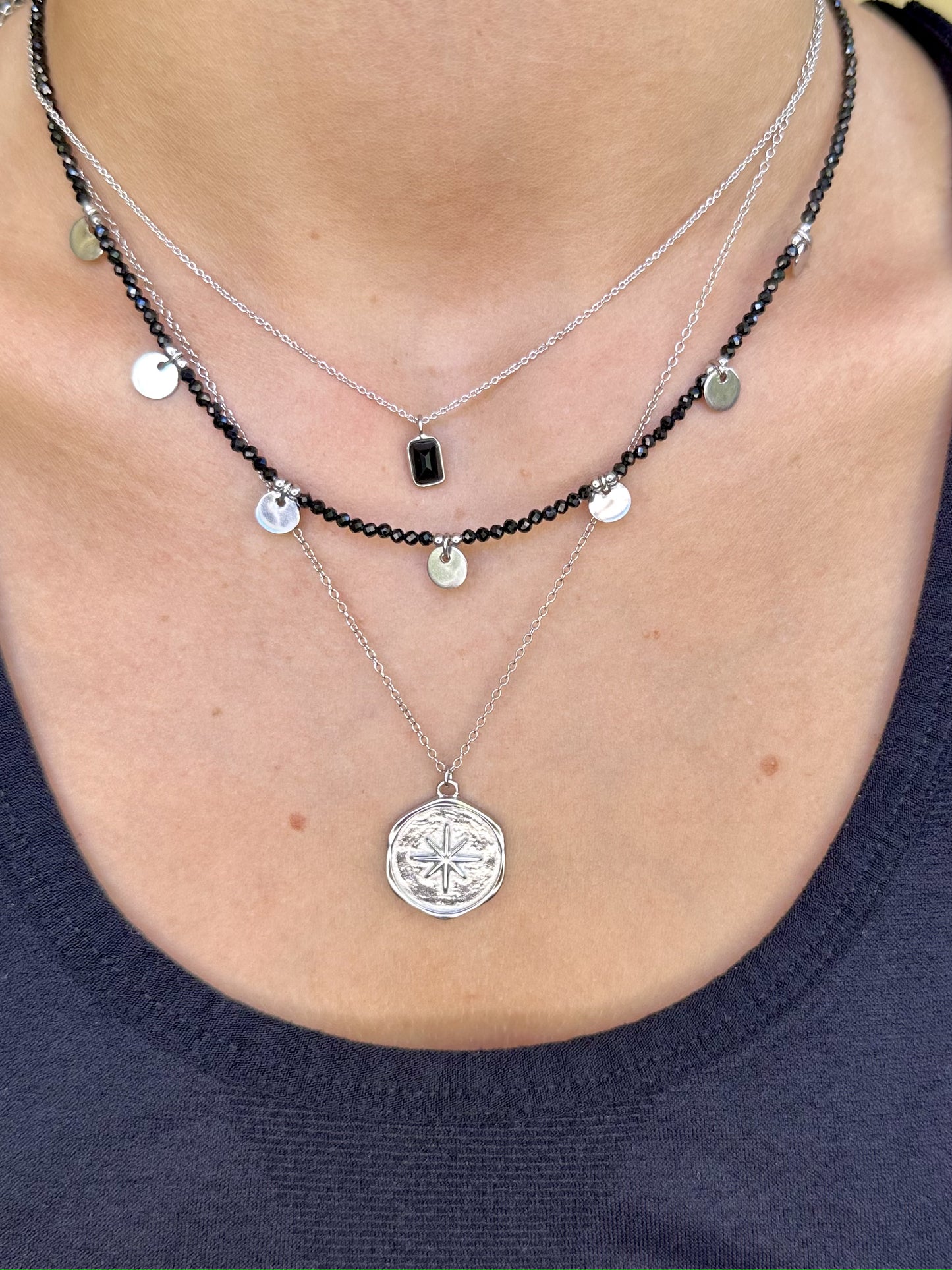 Collar Ibiza plata - diferentes piedras