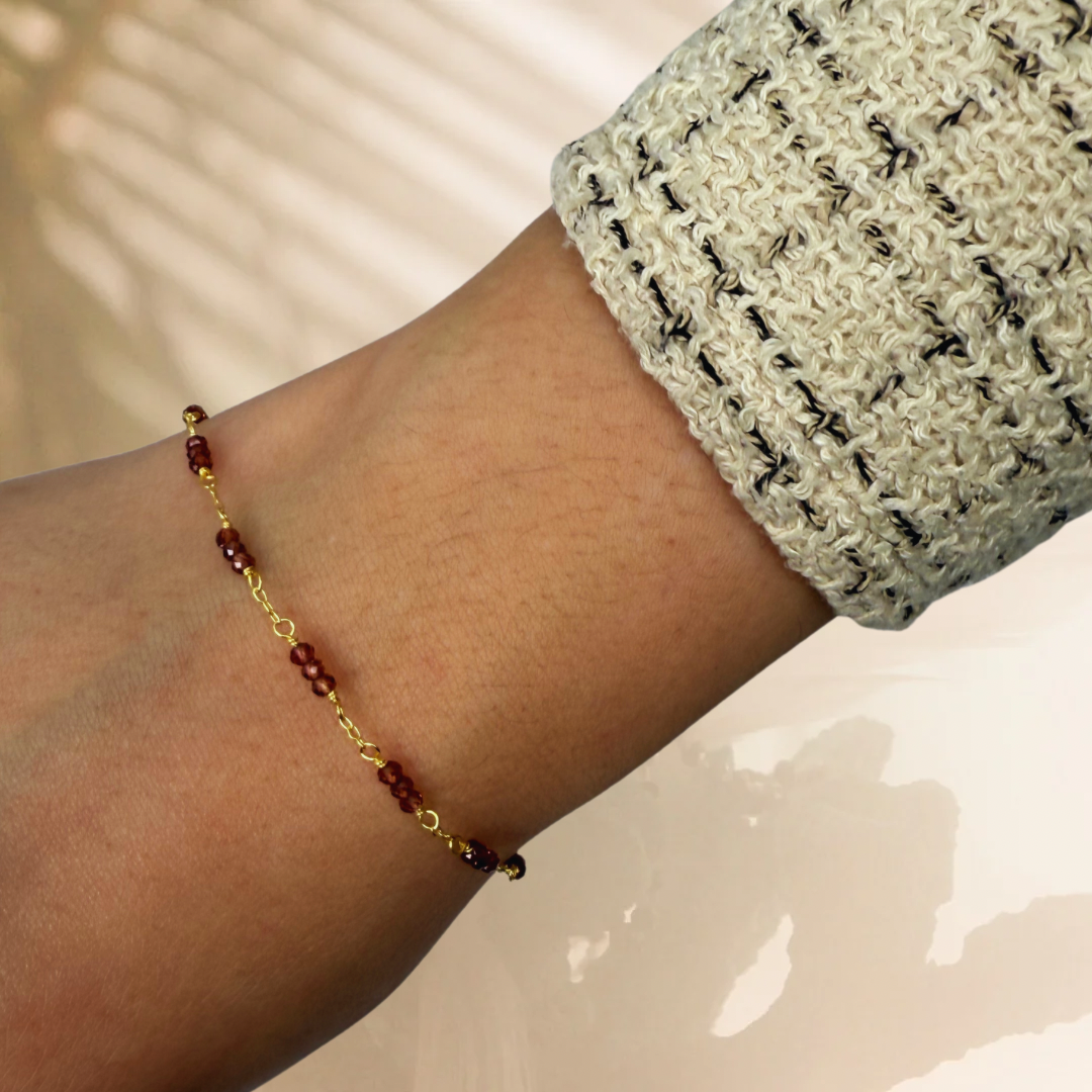 Pulsera Ocata oro- diferentes piedras