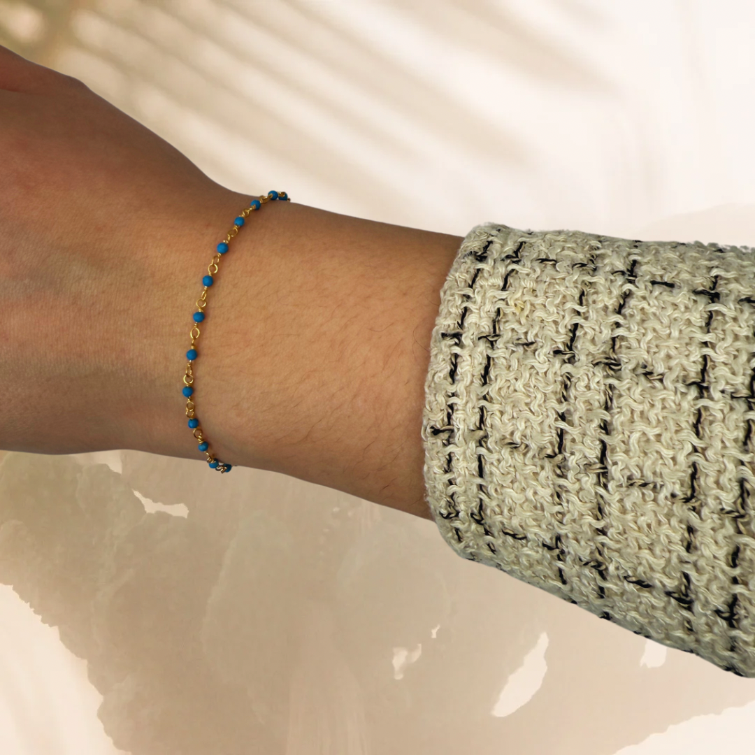 Pulsera Badalona oro - diferentes piedras