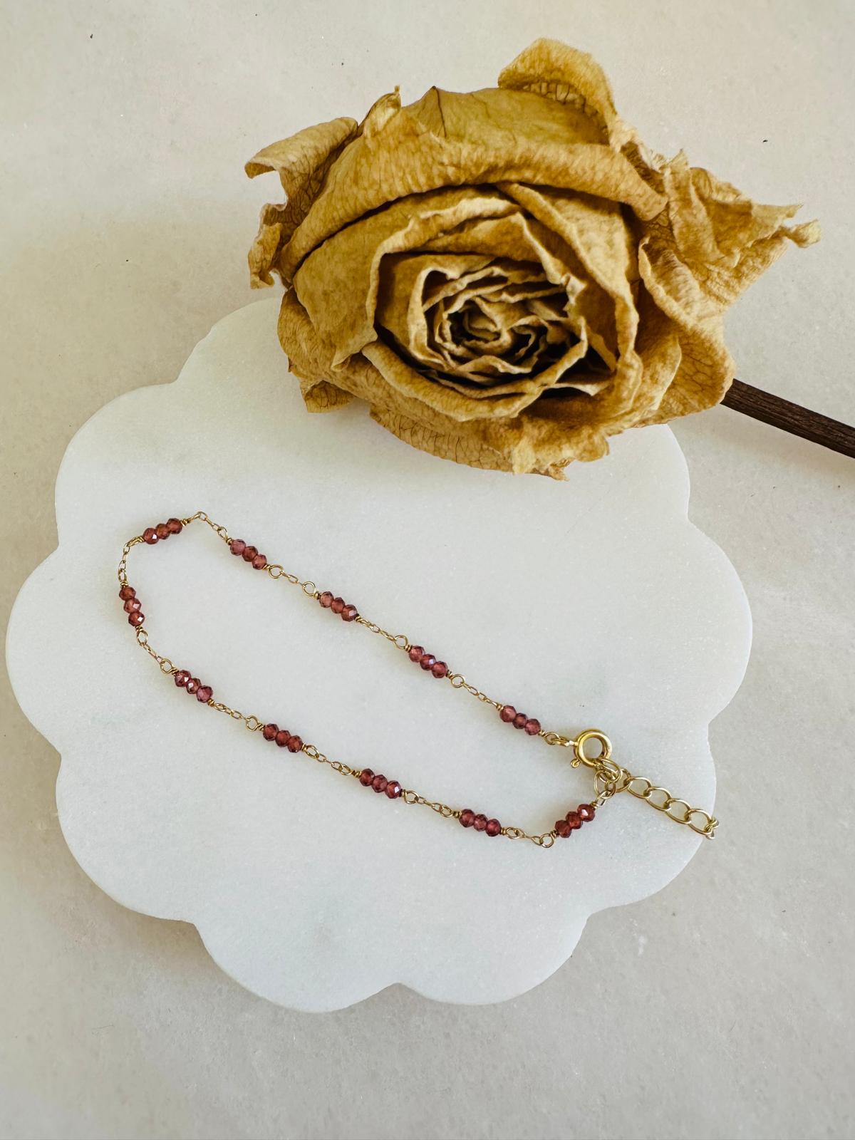 Pulsera Ocata oro- diferentes piedras