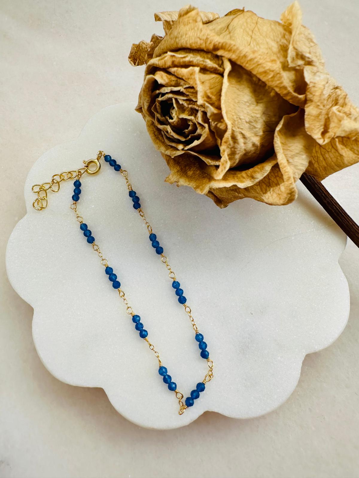Pulsera Ocata oro- diferentes piedras