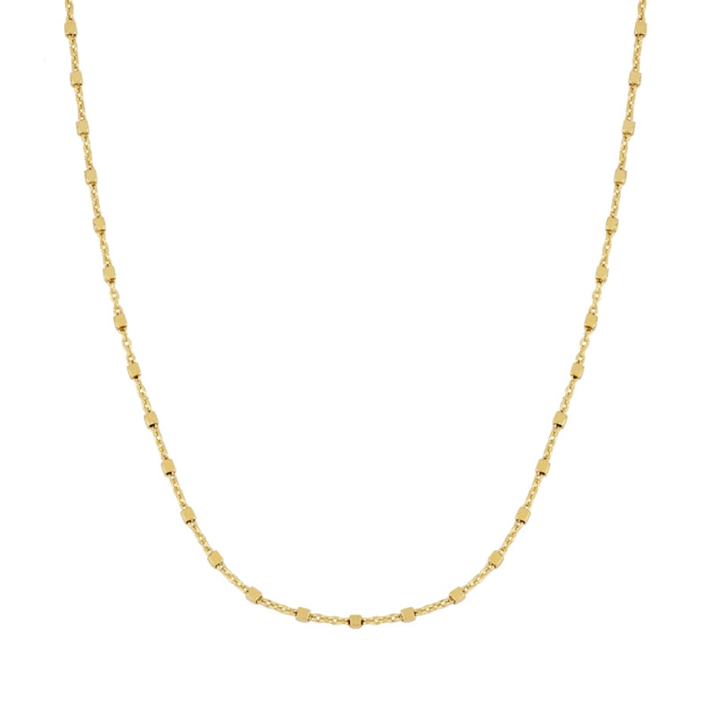 Checkered chain necklace