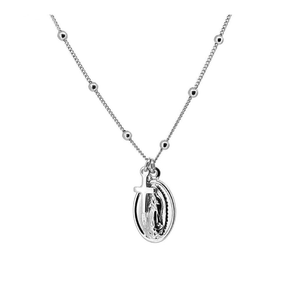 Collar Alp con virgen de Guadalupe y cruz