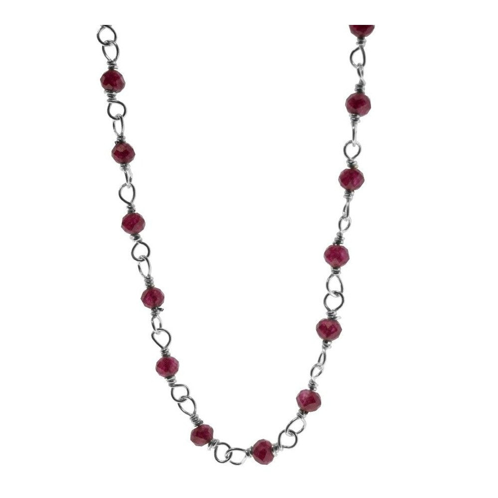 Collar Badalona plata - diferentes piedras