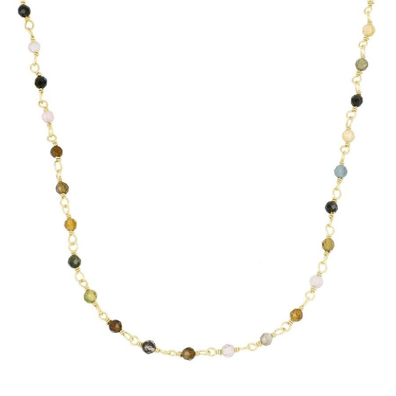 Collar Badalona oro - diferentes piedras