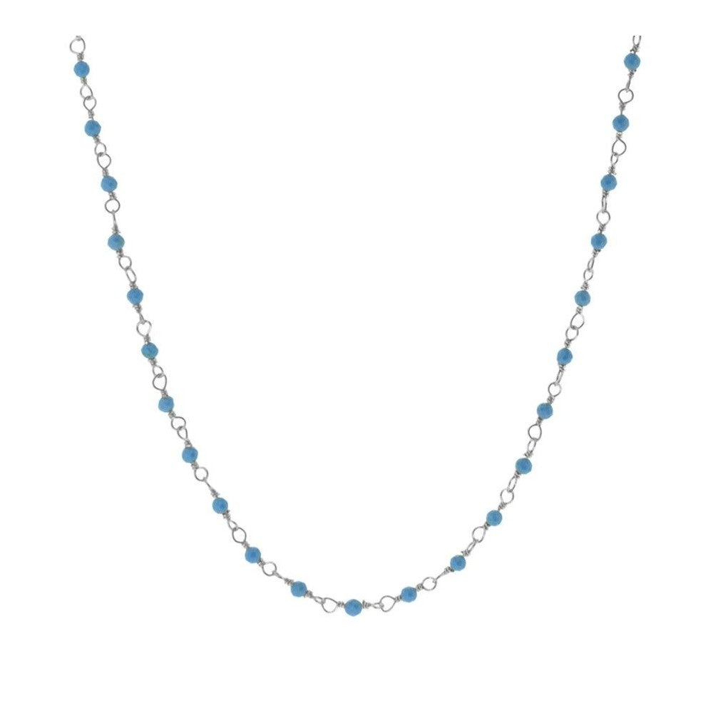 Collar Badalona plata - diferentes piedras