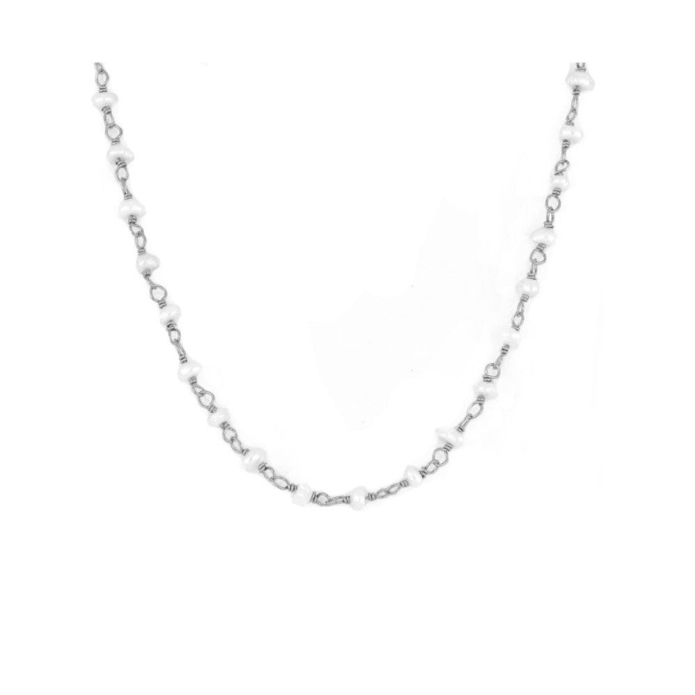 Collar Badalona plata - diferentes piedras
