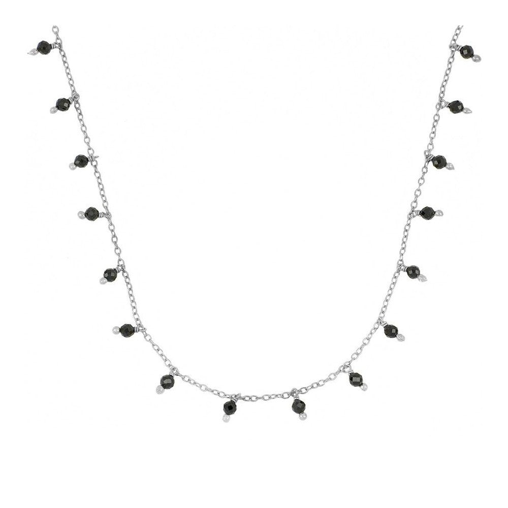Collar Premià plata - diferentes piedras