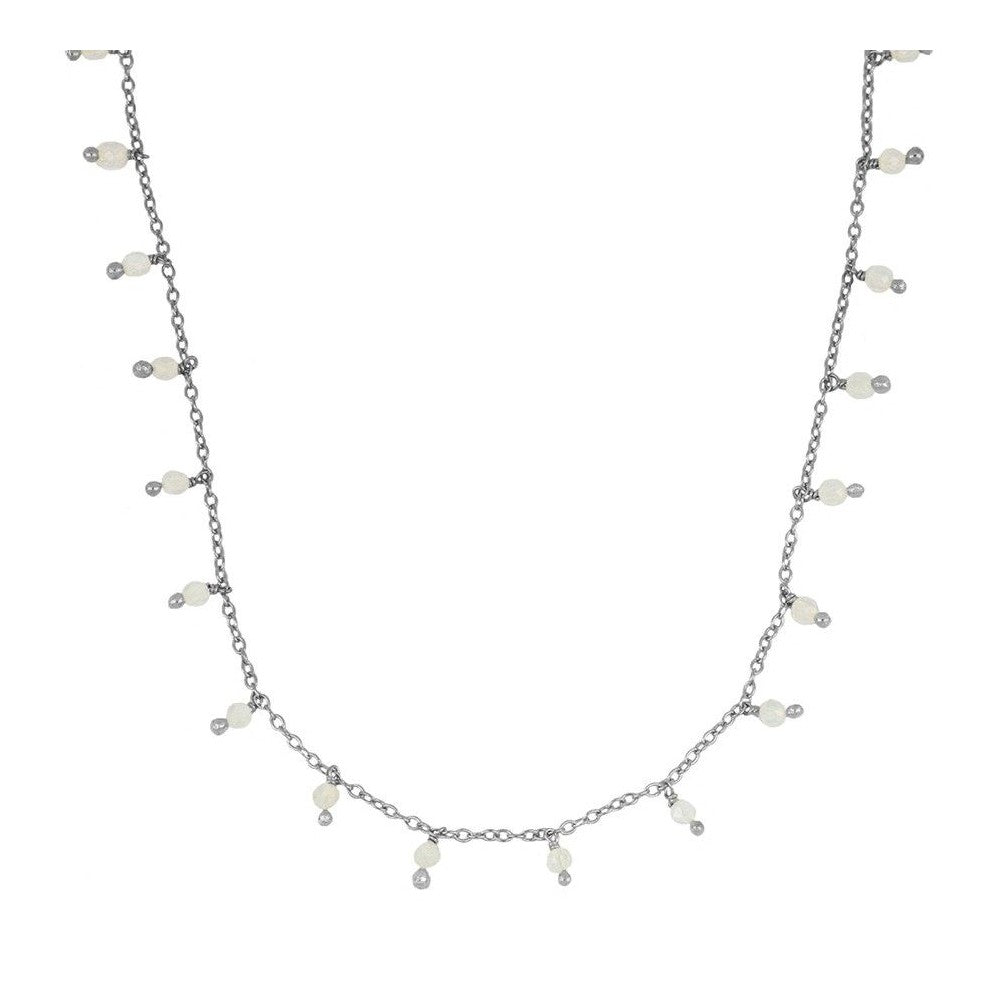 Collar Premià plata - diferentes piedras