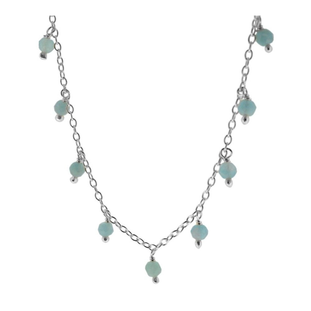 Collar Premià plata - diferentes piedras