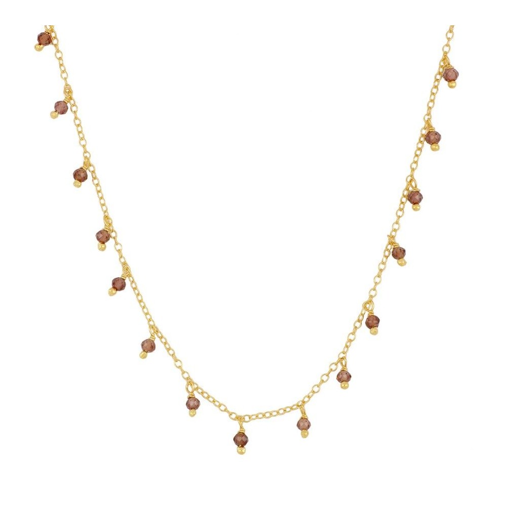 Collar Premià oro - diferentes piedras