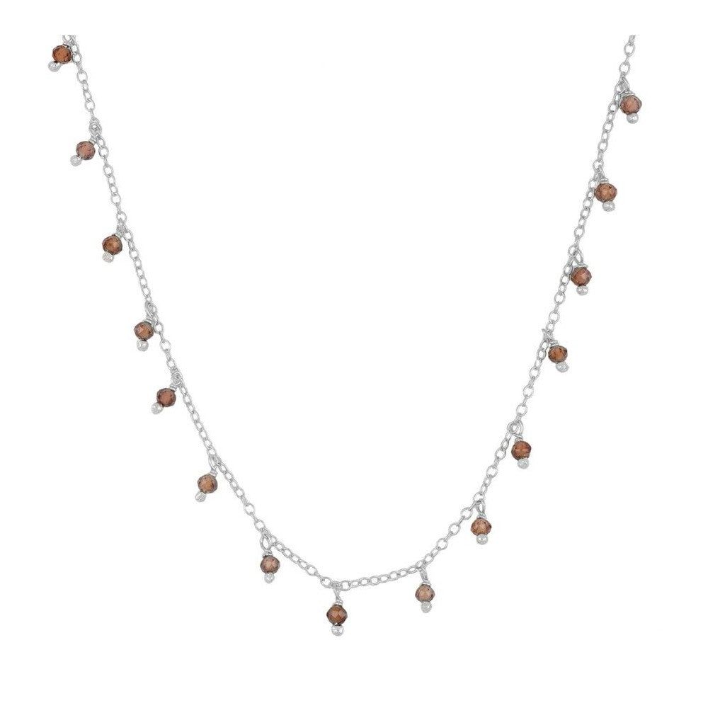 Collar Premià plata - diferentes piedras