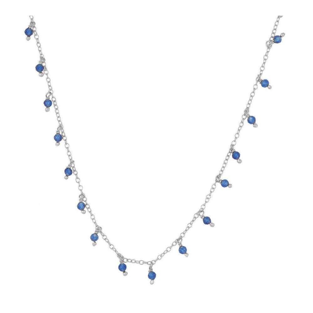 Collar Premià plata - diferentes piedras