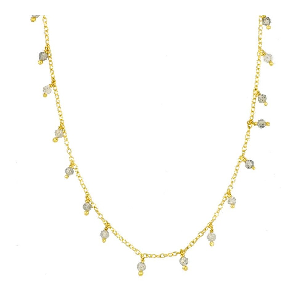 Collar Premià oro - diferentes piedras