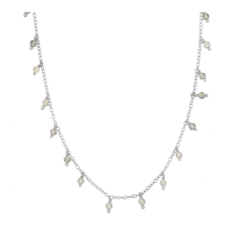 Collar Premià plata - diferentes piedras