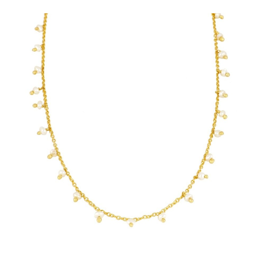 Collar Premià oro - diferentes piedras