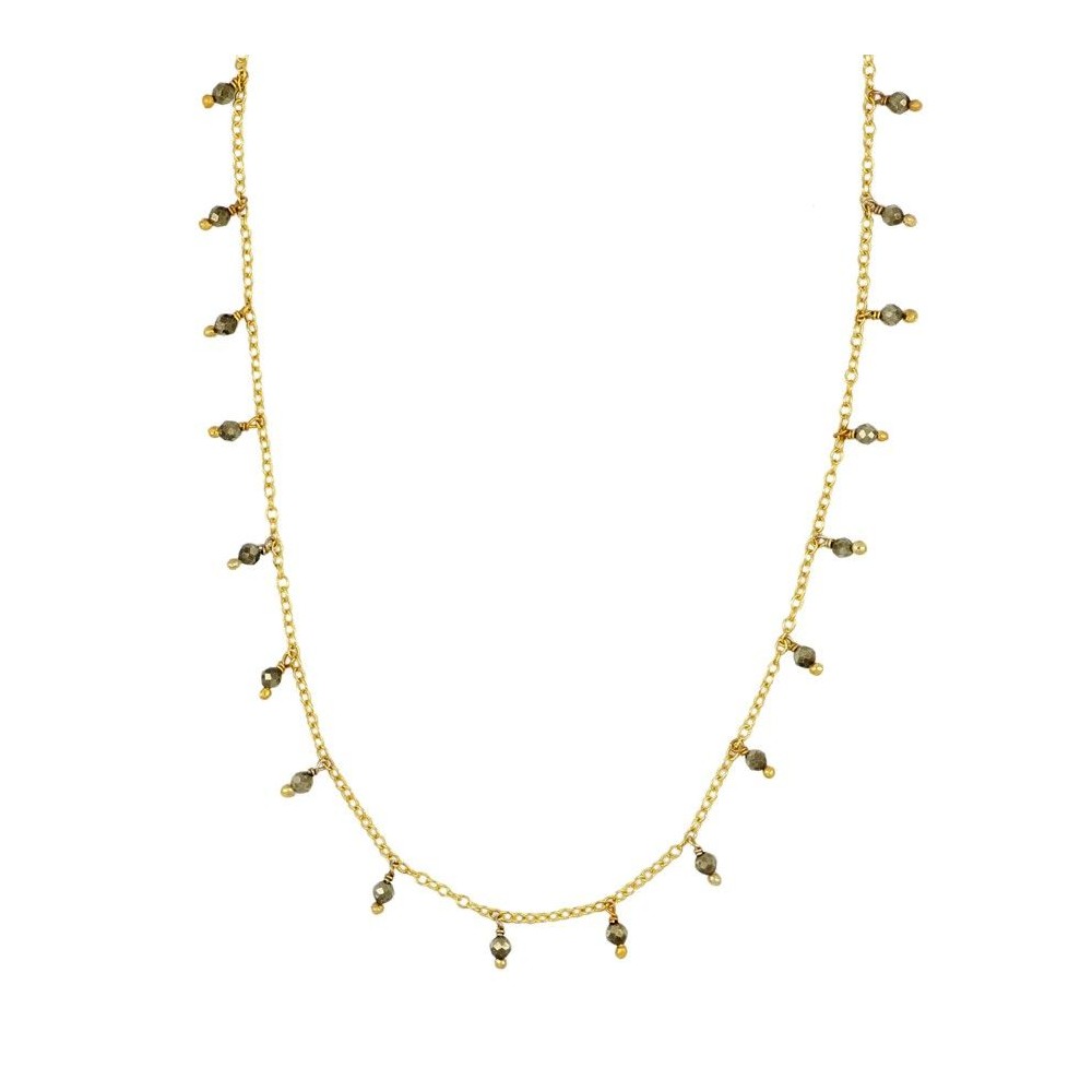Collar Premià oro - diferentes piedras