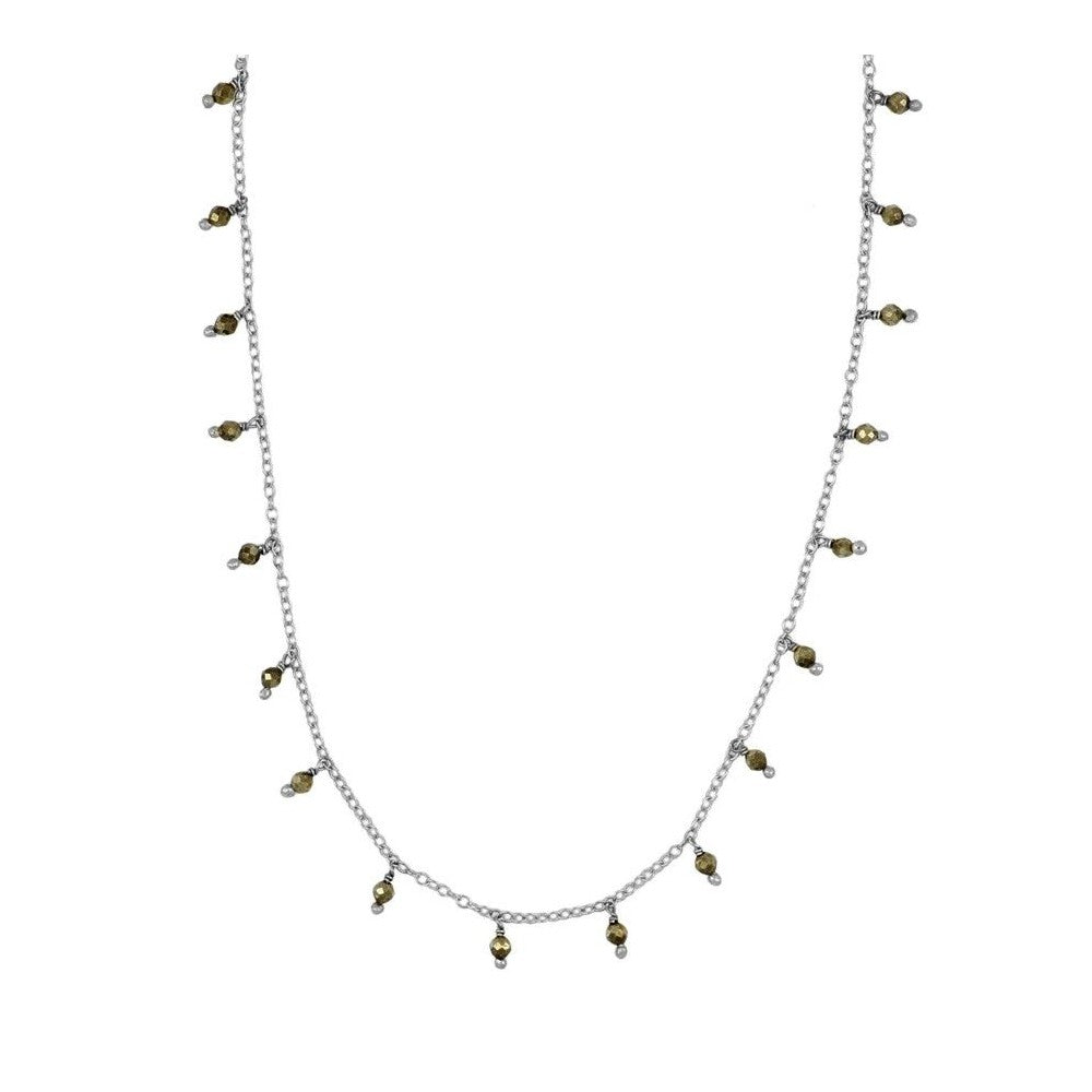 Collar Premià plata - diferentes piedras