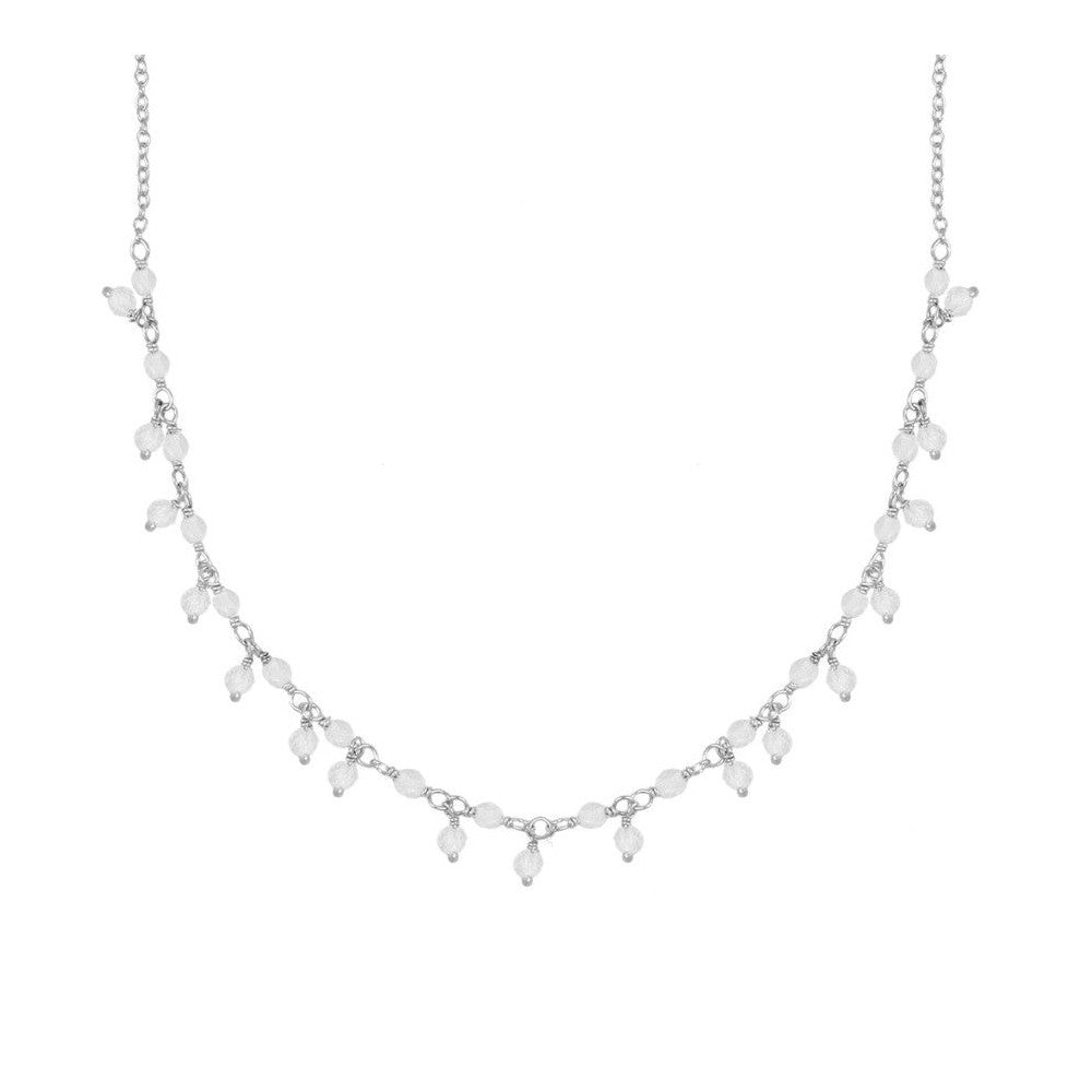 Collar Masnou plata - diferentes piedras