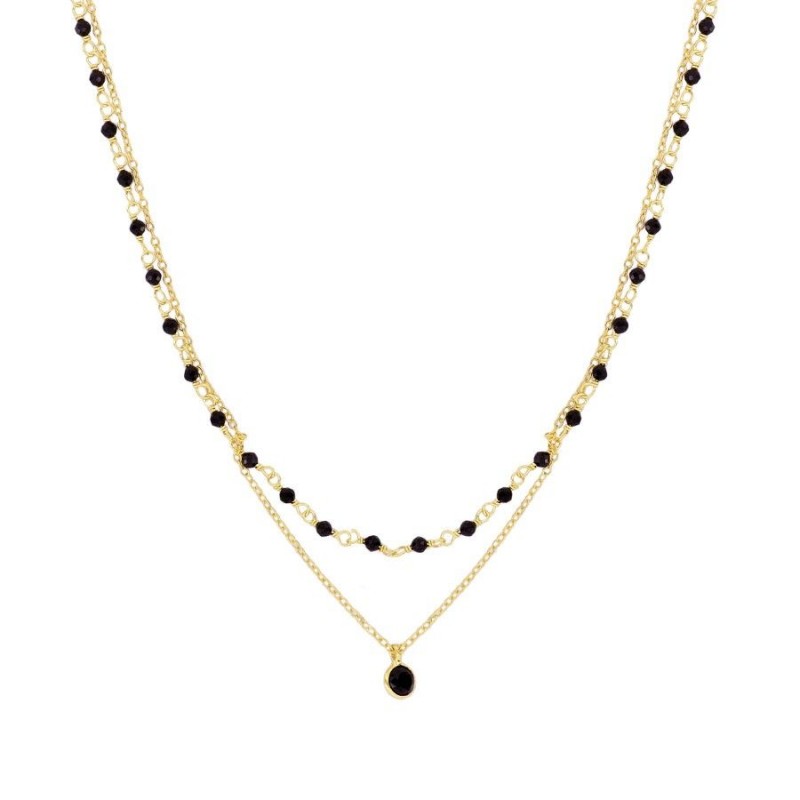 Collar Vilassar de Mar oro - diferentes piedras