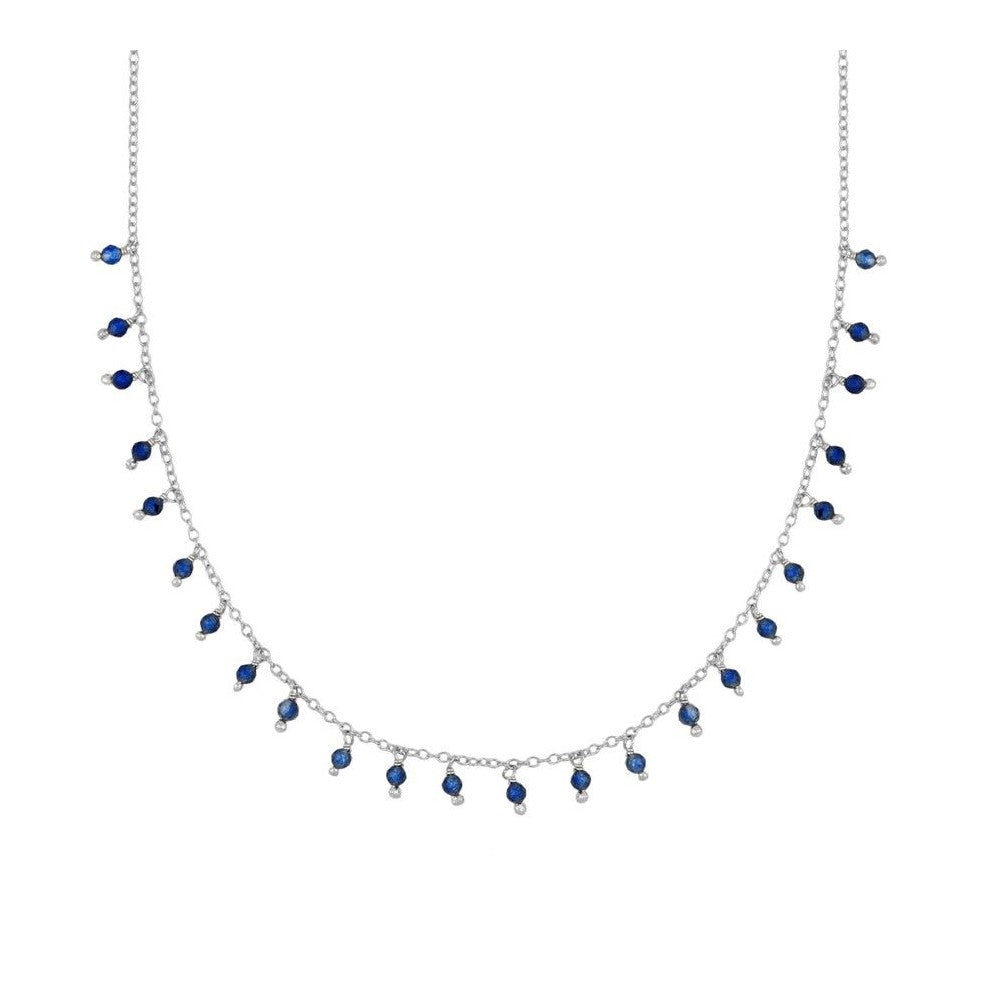 Collar Montgat plata - diferentes piedras