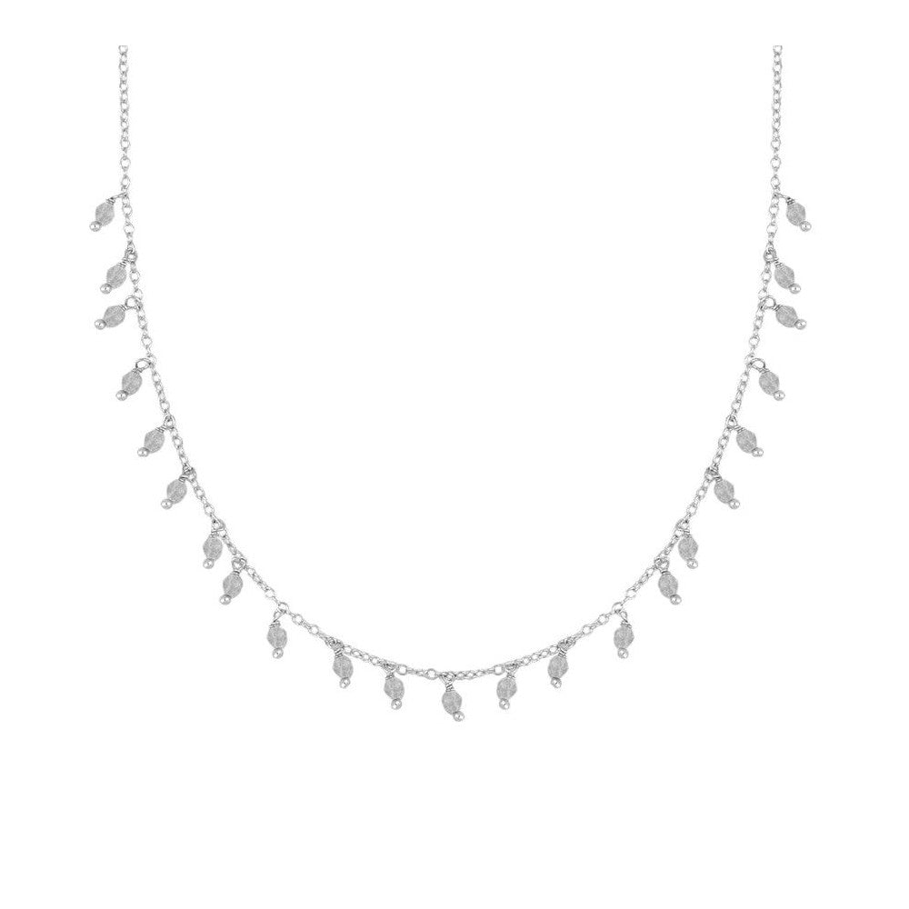 Collar Montgat plata - diferentes piedras