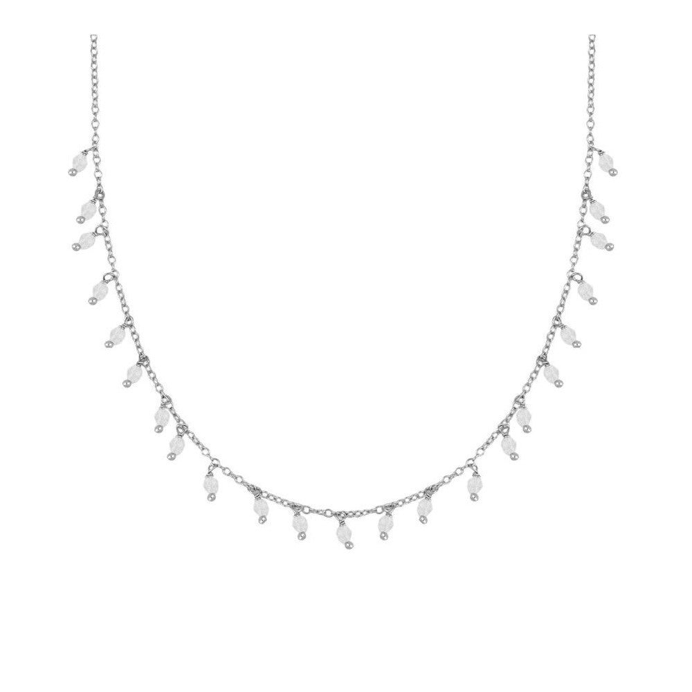 Collar Montgat plata - diferentes piedras