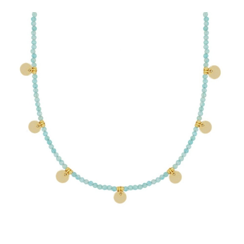 Collar Alella oro-diferentes piedras