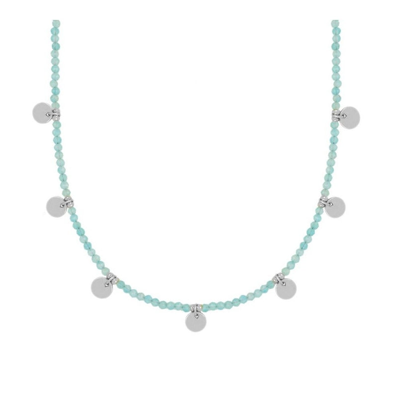 Collar Alella plata - diferentes piedras