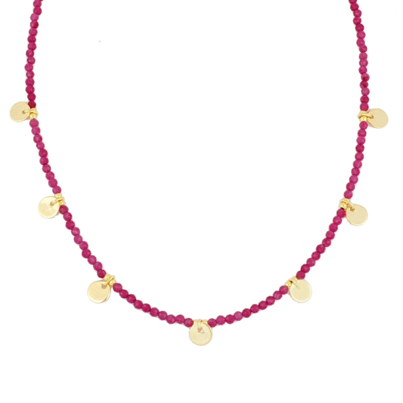 Collar Alella oro-diferentes piedras
