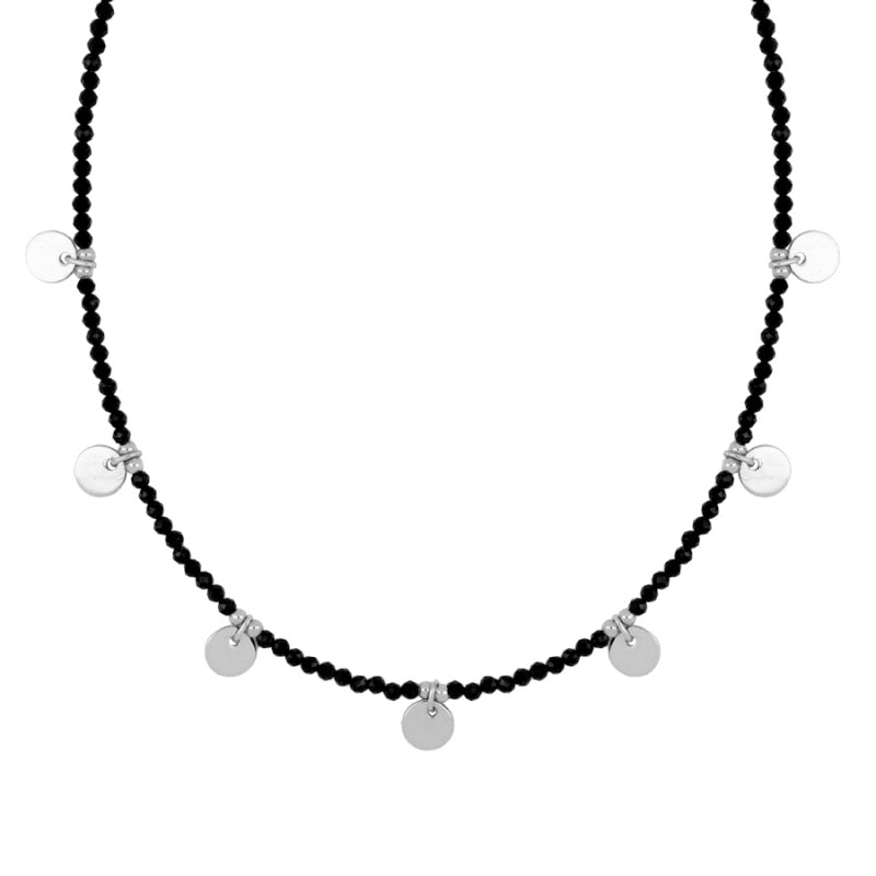 Collar Alella plata - diferentes piedras