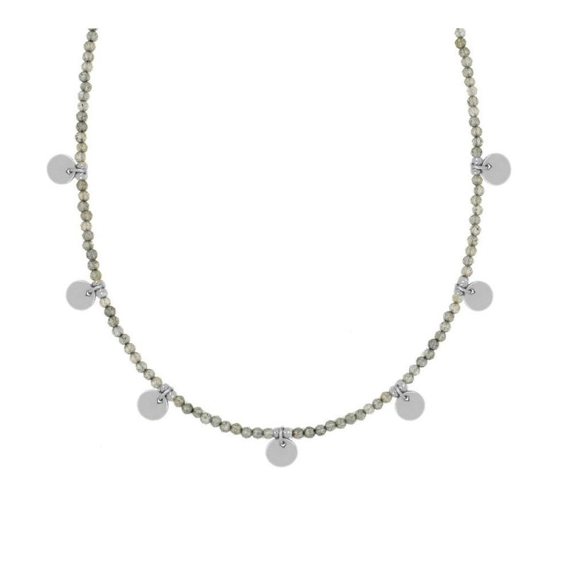 Collar Alella plata - diferentes piedras