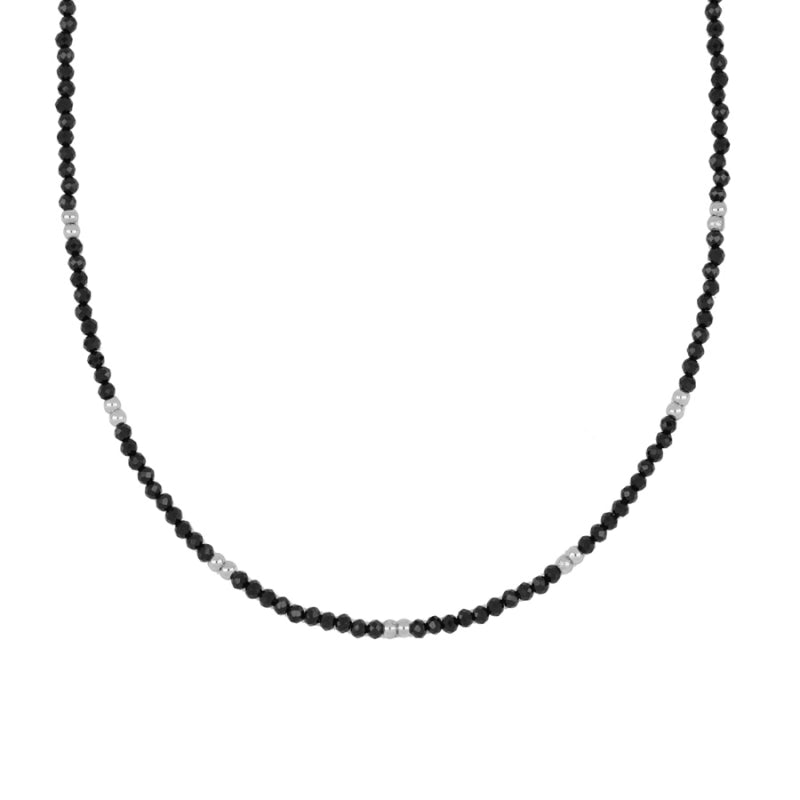 Collar Tiana plata- diferentes piedras