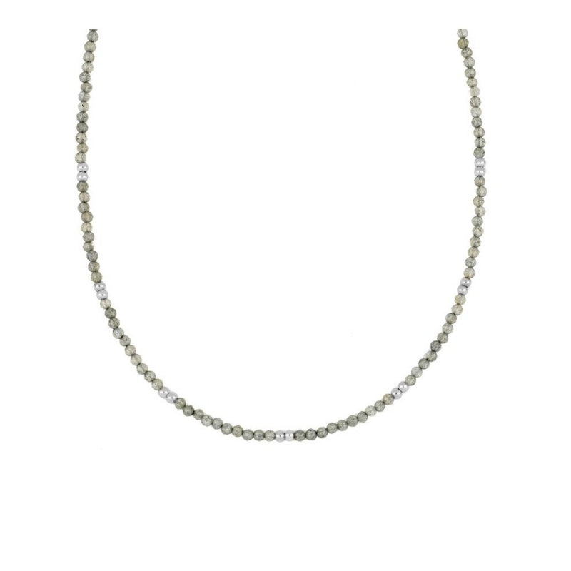 Collar Tiana plata- diferentes piedras