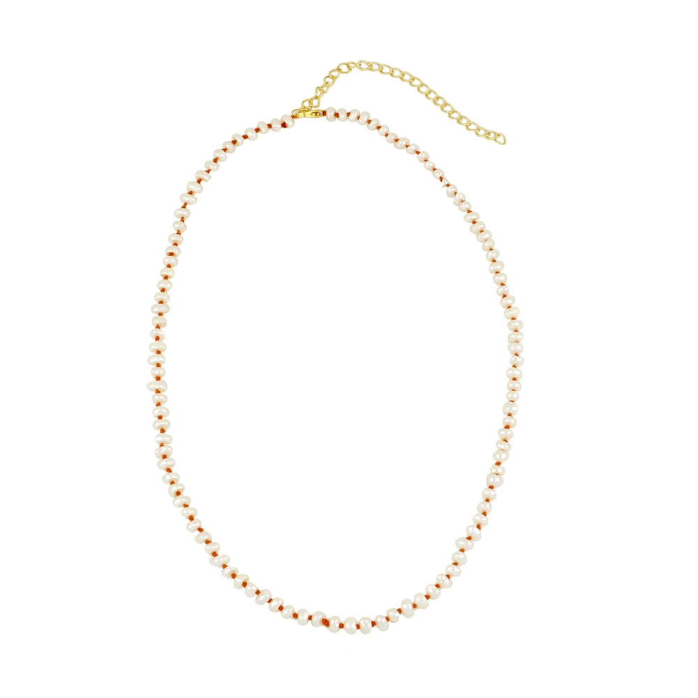 Collar Mataró con perla- diferentes hilos