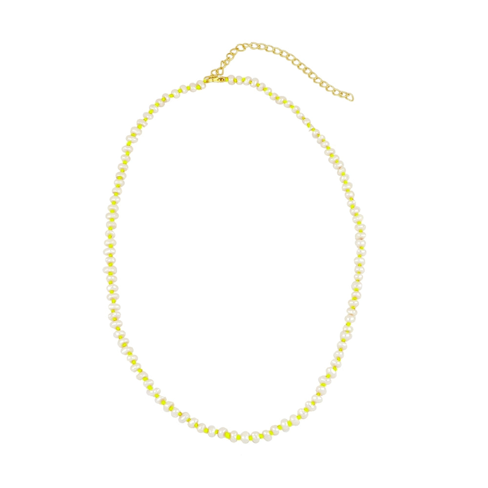 Collar Mataró con perla- diferentes hilos