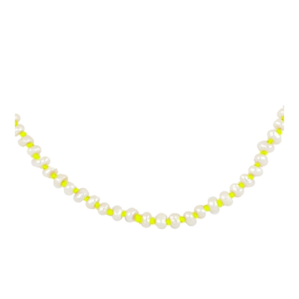 Collar Mataró con perla- diferentes hilos