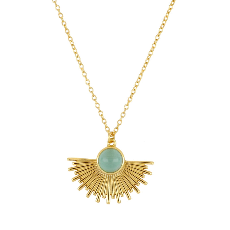 Collar Sol oro - diferentes piedras