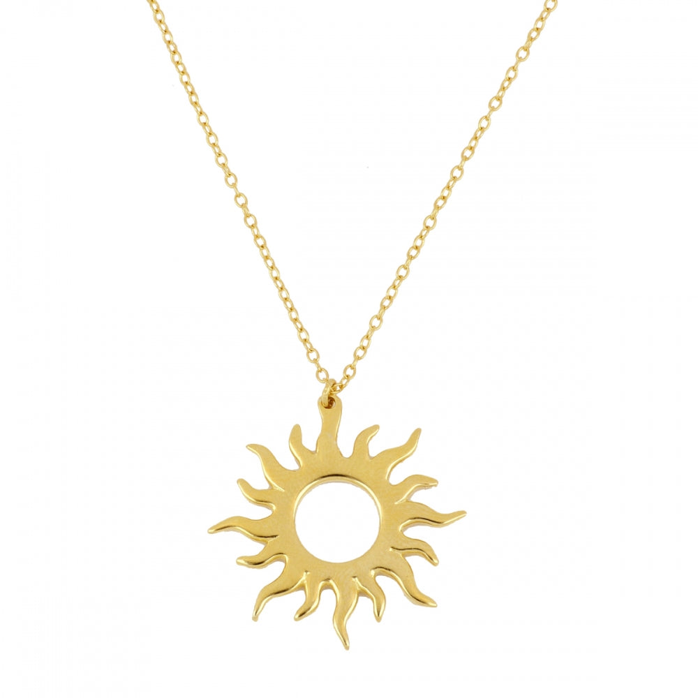 Setting sun necklace