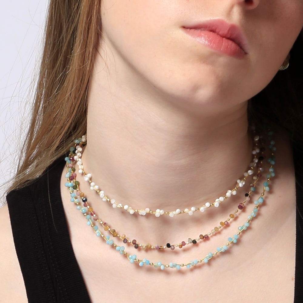 Collar Llavaheres - diferentes piedras