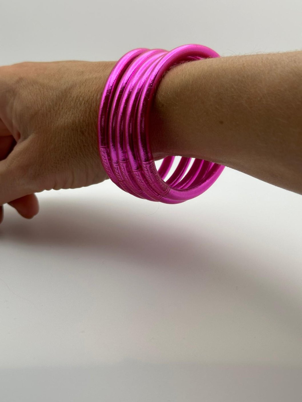Pulsera Budista fucsia